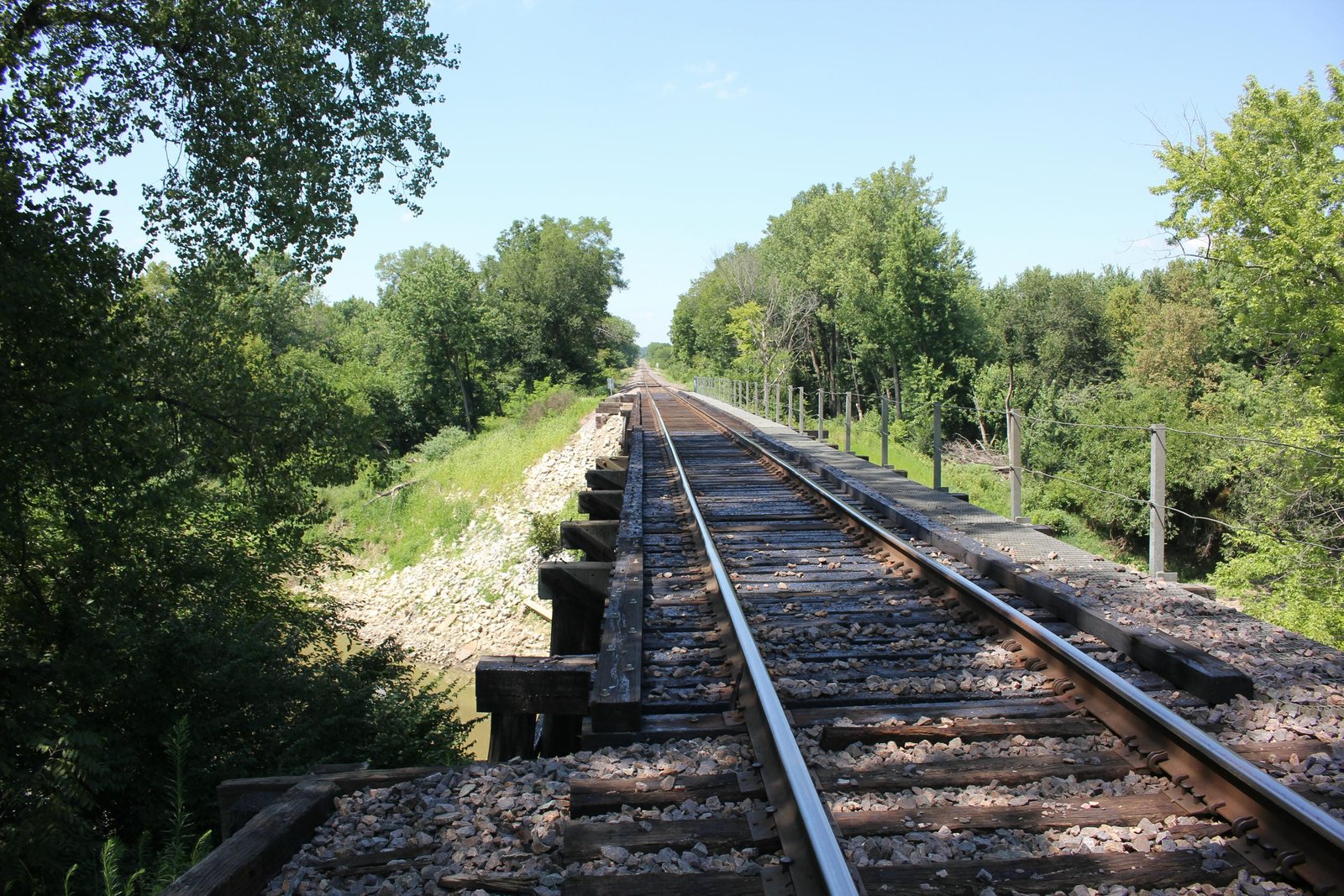 Looking north